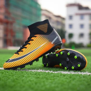 Качественные футбольные бутсы Mbappé, прочные легкие удобные футбольные бутсы для уличного футзала, кроссовки 33-47 размера Оптом