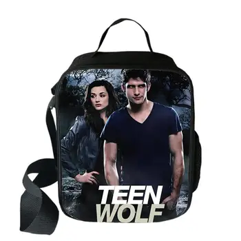 Модный Студенческий Ланчбокс Teen Wolf через плечо с теплоизоляцией, сумка для ланча с 3D-принтом, Изолированные сумки для пикника, Пакеты для льда