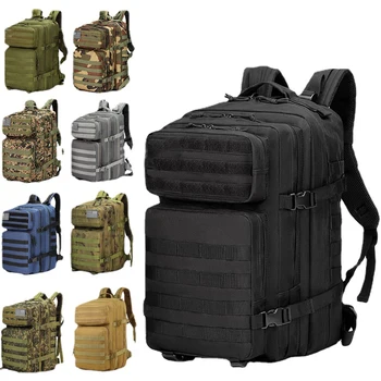 Рюкзак большой емкости, уличный Многофункциональный военный камуфляжный тактический рюкзак, Спортивные рюкзаки для альпинизма, кемпинга