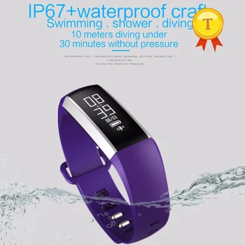 2018 Новейший водонепроницаемый браслет смарт-часы-браслет Пульсометр Bluetooth Smartband Здоровье Фитнес-трекер Smartband