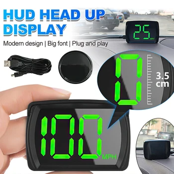 Автомобильный цифровой GPS спидометр с крупным шрифтом, электронный головной дисплей, автомобильный GPS-детектор миль / ч для автомобильных запчастей для автомобилей, автомобильные аксессуары
