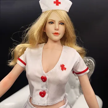 Персонажи аниме в масштабе 1: 6, Женщина-солдат, униформа медсестры, 12-дюймовая фигурка, модель тела, одежда, подходящая кукле, подарок любителю косплея