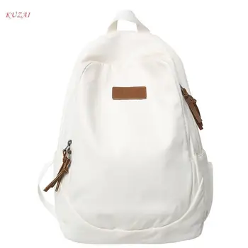 Модный однотонный женский рюкзак, женская ретро-сумка для студентов колледжа, сумки через плечо, школьная сумка для девочек-подростков, рюкзаки для ноутбуков