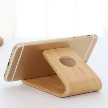 Универсальная подставка Держатель телефона Бамбуковый кронштейн Деревянная подставка для Iphone x 8 SE 6 6S S6 S7 Note5